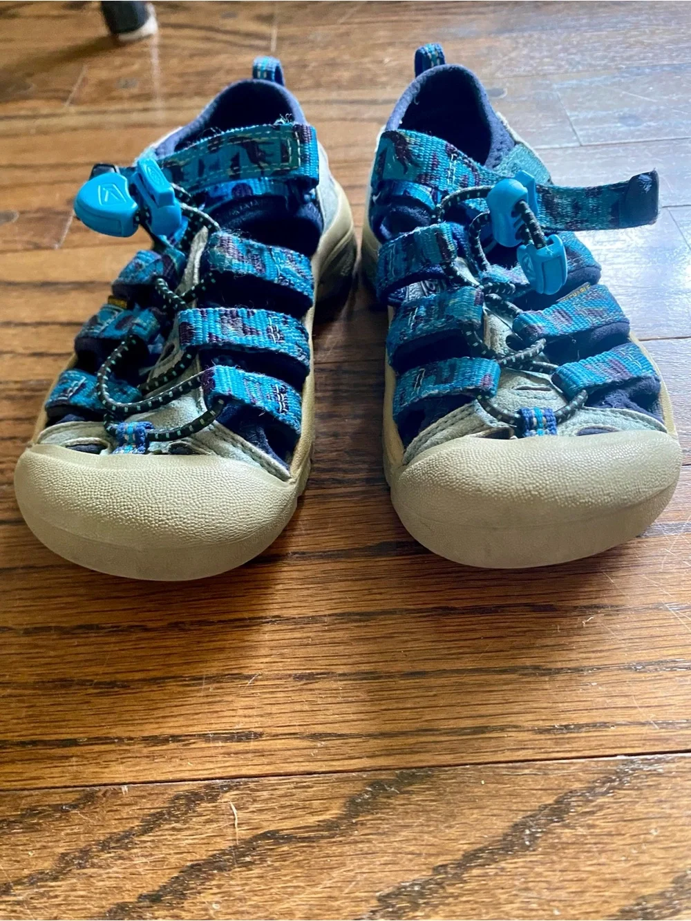 Keen Newport H2 Water Shoe Hiking Sandal Blue Camo Bungee Cord Size 11 Toddler